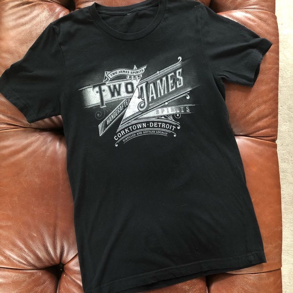 Two James Spirits Detroit Distillery Indie Sleaze Tee Whiskey S